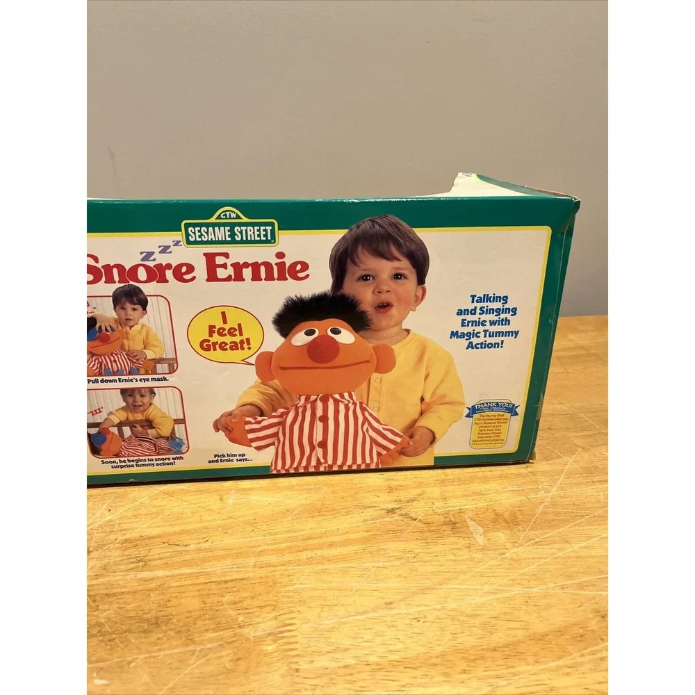 Vintage Sing And Snore Ernie Vintage Tyco Toy 1996 Never Taken Out Of‎ Box